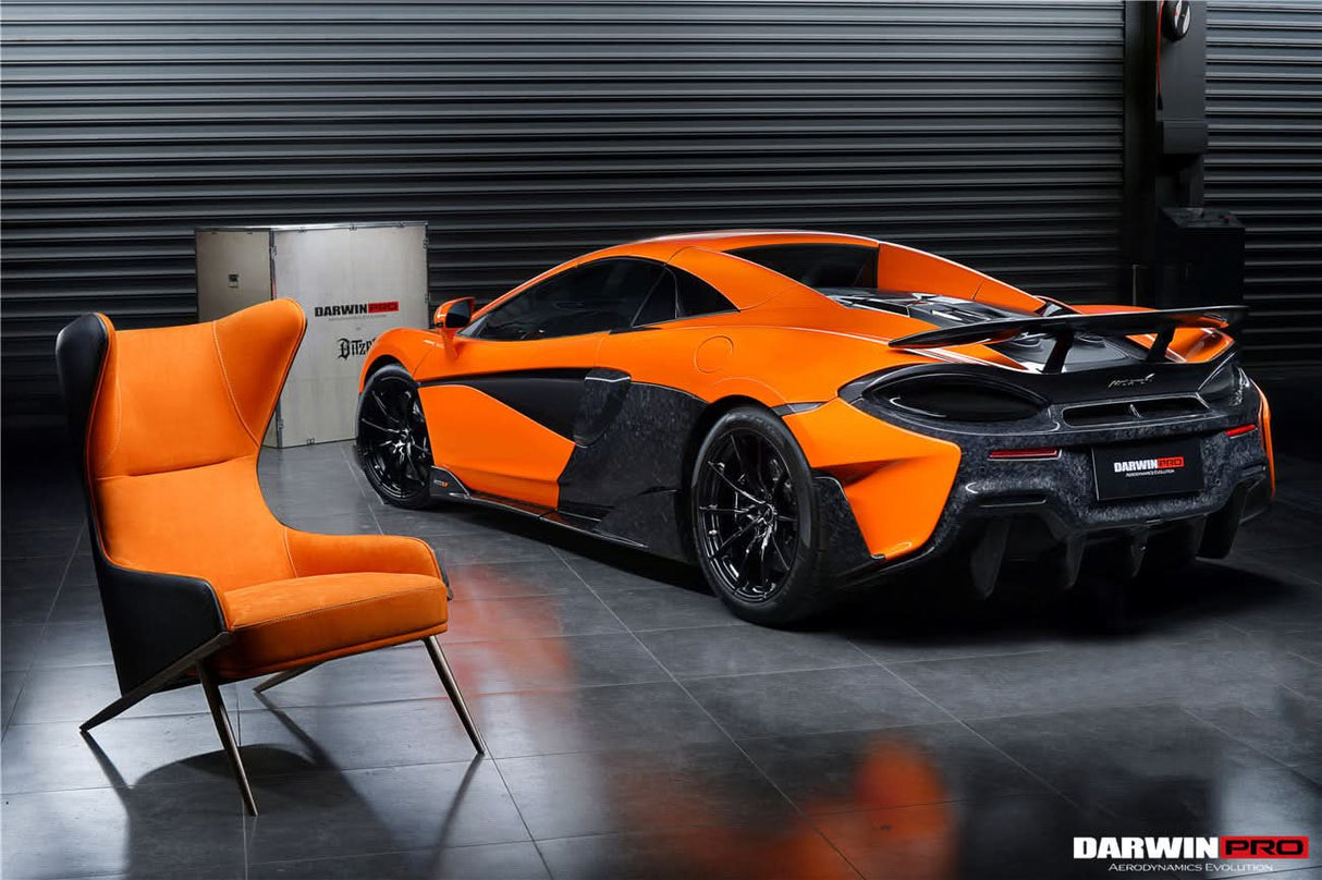 DARWINPRO CARBON FIBER CANYON ORANGE SUEDE LOUNGE CHAIR