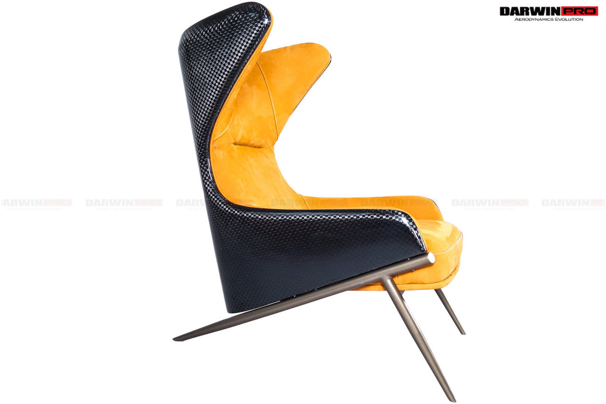 DARWINPRO CARBON FIBER CANYON ORANGE SUEDE LOUNGE CHAIR