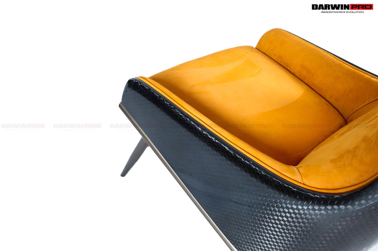 DARWINPRO CARBON FIBER CANYON ORANGE SUEDE LOUNGE CHAIR