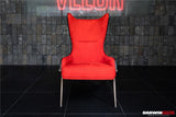 DARWINPRO CARBON FIBER CAYENNE RED SUEDE LOUNGE CHAIR
