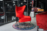 DARWINPRO CARBON FIBER CAYENNE RED SUEDE LOUNGE CHAIR