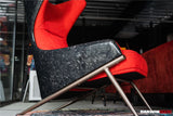DARWINPRO CARBON FIBER CAYENNE RED SUEDE LOUNGE CHAIR