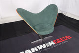 DARWINPRO CARBON FIBER HEART-SHAPED BRITISH GREEN ALCANTARA LOUNGE CHAIR