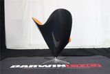 DARWINPRO CARBON FIBER HEART-SHAPED ORANGE ALCANTARA LOUNGE CHAIR