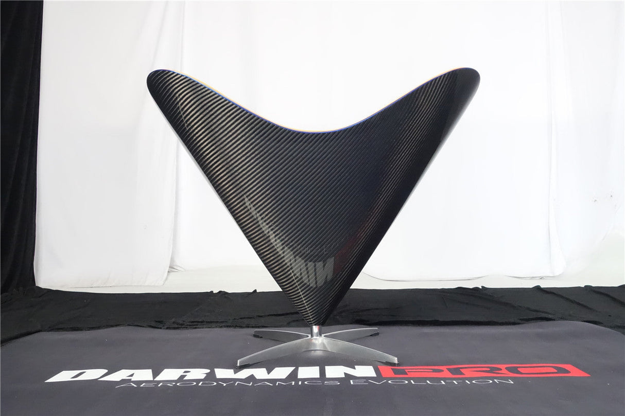 DARWINPRO CARBON FIBER HEART-SHAPED ORANGE ALCANTARA LOUNGE CHAIR