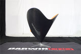 DARWINPRO CARBON FIBER HEART-SHAPED ORANGE ALCANTARA LOUNGE CHAIR