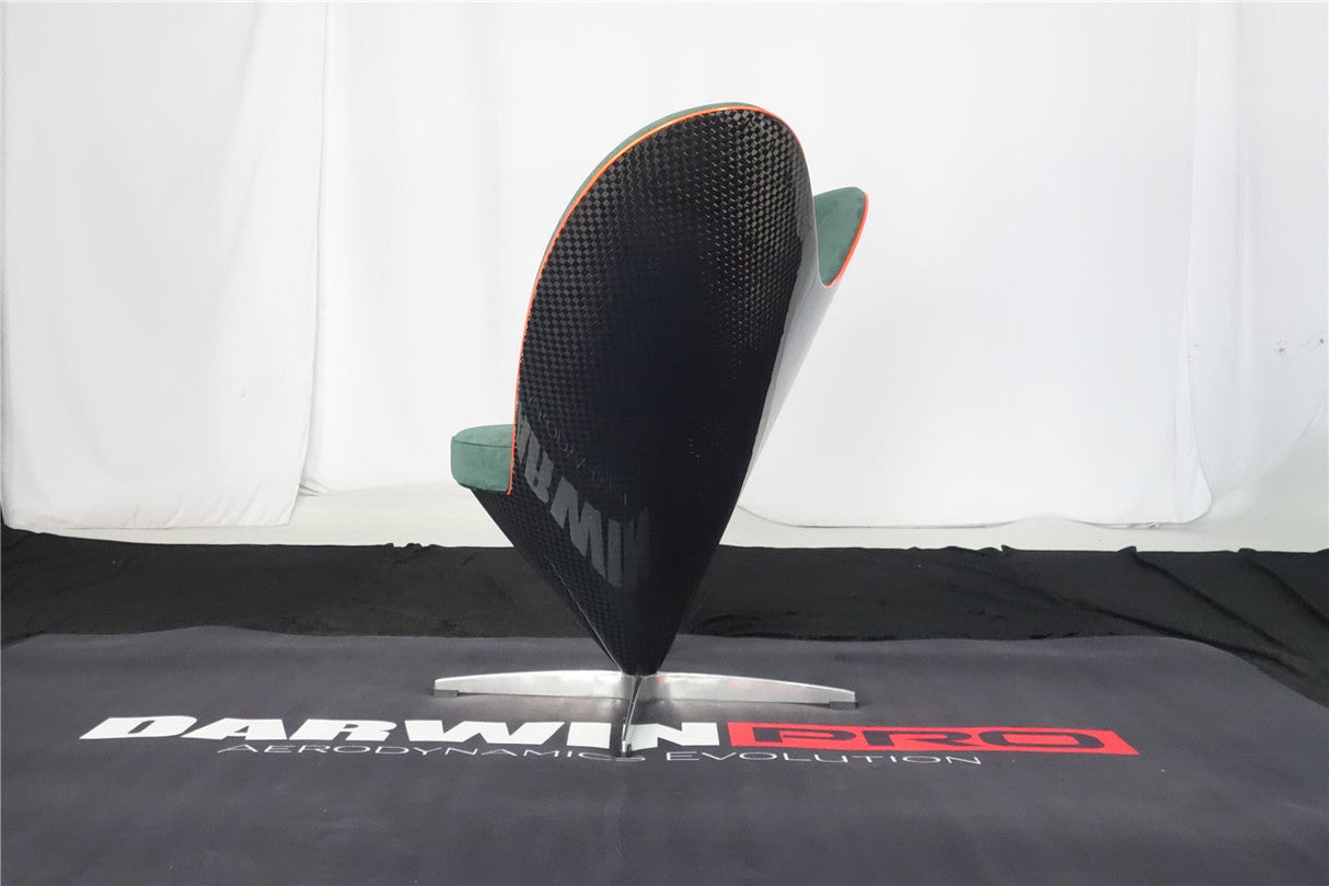 DARWINPRO CARBON FIBER HEART-SHAPED BRITISH GREEN ALCANTARA LOUNGE CHAIR