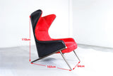 DARWINPRO CARBON FIBER CAYENNE RED SUEDE LOUNGE CHAIR