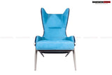 DARWINPRO CARBON FIBER LUNAR BLUE SUEDE LOUNGE CHAIR