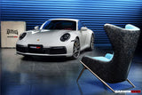 DARWINPRO CARBON FIBER LUNAR BLUE SUEDE LOUNGE CHAIR