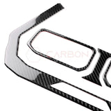 Real Carbon Fiber Center Dashboard A/C Vent Trim Overlays for 2024+ Ford Mustang