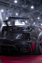 2020-2024 Corvette C8 Deluxe Wide Track Package Full Carbon Fiber Kit Bumper to Bumper