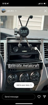 2003-2009 Toyota 4runner (4th Gen) Accessory Dash Mount Molle AMP Phone Tablet Radios Overlanding