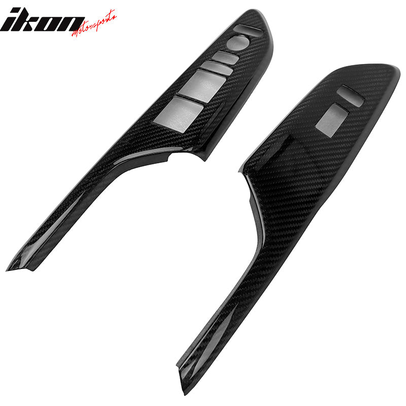 2016-2021 Honda Civic Door Window Lift Switch Panel Trim Carbon Fiber