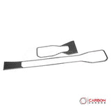 2024+ S650 Mustang Real Carbon Fiber Dashboard AC Vent Trim Overlays