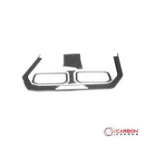 Real Carbon Fiber Center Dashboard A/C Vent Trim Overlays for 2024+ Ford Mustang
