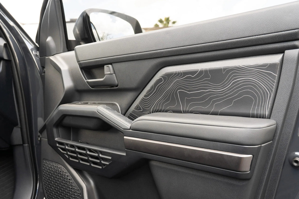 Topographic Front Door Armrest Panel Protection - 2024+ Tacoma / 2025+ 4Runner