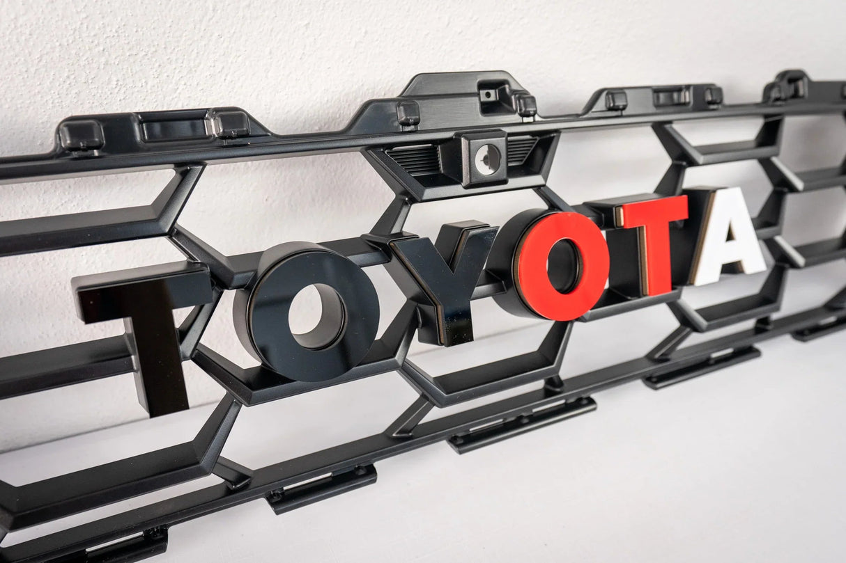 TOYOTA Front Grille Acrylic Emblem Overlays - 2025+ 4Runner TRD Pro / Trailhunter