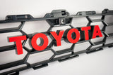 TOYOTA Front Grille Acrylic Emblem Overlays - 2025+ 4Runner TRD Pro / Trailhunter