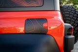 Printed Series Stealth Topo Fuel Door Overlay - 2021+ Bronco