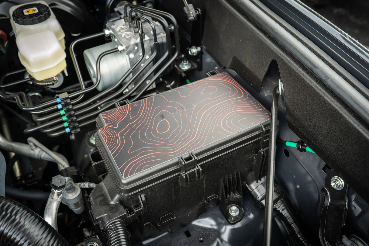 Driver Side Fuse Box Topographic Overlay - 2024+ Land Cruiser / 2025+ 4Runner