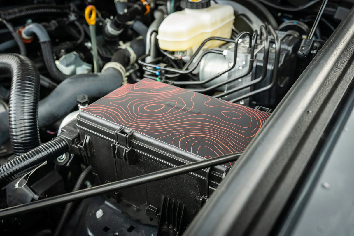 Driver Side Fuse Box Topographic Overlay - 2024+ Land Cruiser / 2025+ 4Runner