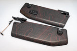 Topographic Map Sun Visor Overlays - 2018+ Jeep Wrangler JL / Jeep Gladiator JT