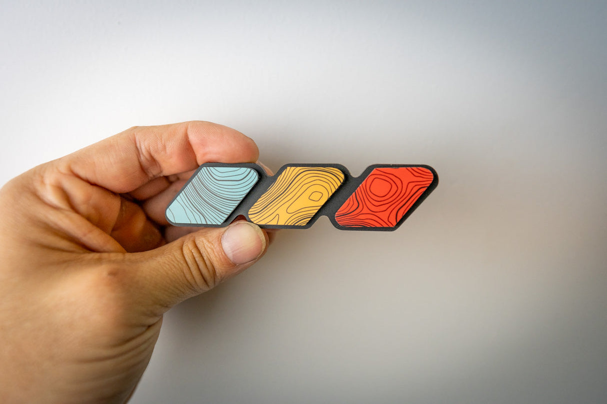 StickerFab Tri Color TRD Style Grille Emblem Version 2- 2024+ Tacoma / 2025+ 4Runner