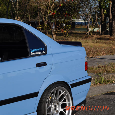 BMW E36 CARBON FIBER DUCKTAIL / REAR SPOILER KIT / REAR WING - K2 Industries