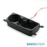BMW E9X FRONT CUPHOLDER + USB (E90 E91 E92 E93) - K2 Industries