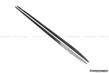 2015-2021 Mercedes Benz W205 C63 S AMG Coupe Carbon Fiber Side Skirts Extension Add On Lip