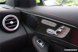 2015-2021 Mercedes Benz W205 C63 S AMG Sedan Dry Carbon Fiber Interior Door Panel Trim Cover Strip