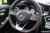 2015-2021 Mercedes Benz W205 C63 AMG Dry Carbon Fiber Interior Steering wheel Trim