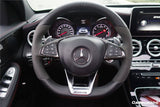 2015-2021 Mercedes Benz W205 C63 AMG Dry Carbon Fiber Interior Steering wheel Trim