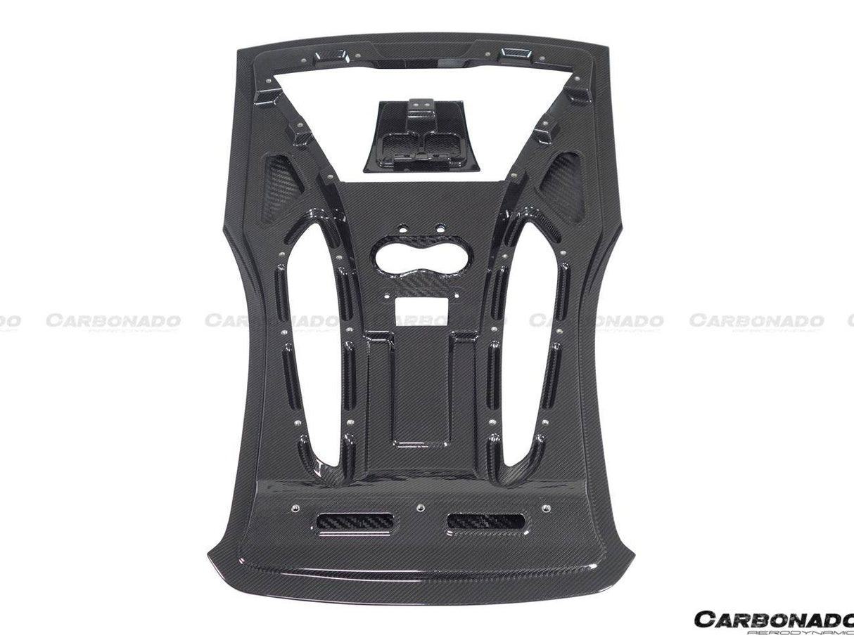 2015-2020 McLaren 540C 570S Coupe Autoclave OEM Style Dry Carbon Fiber Rear Engine Trunk Replacement