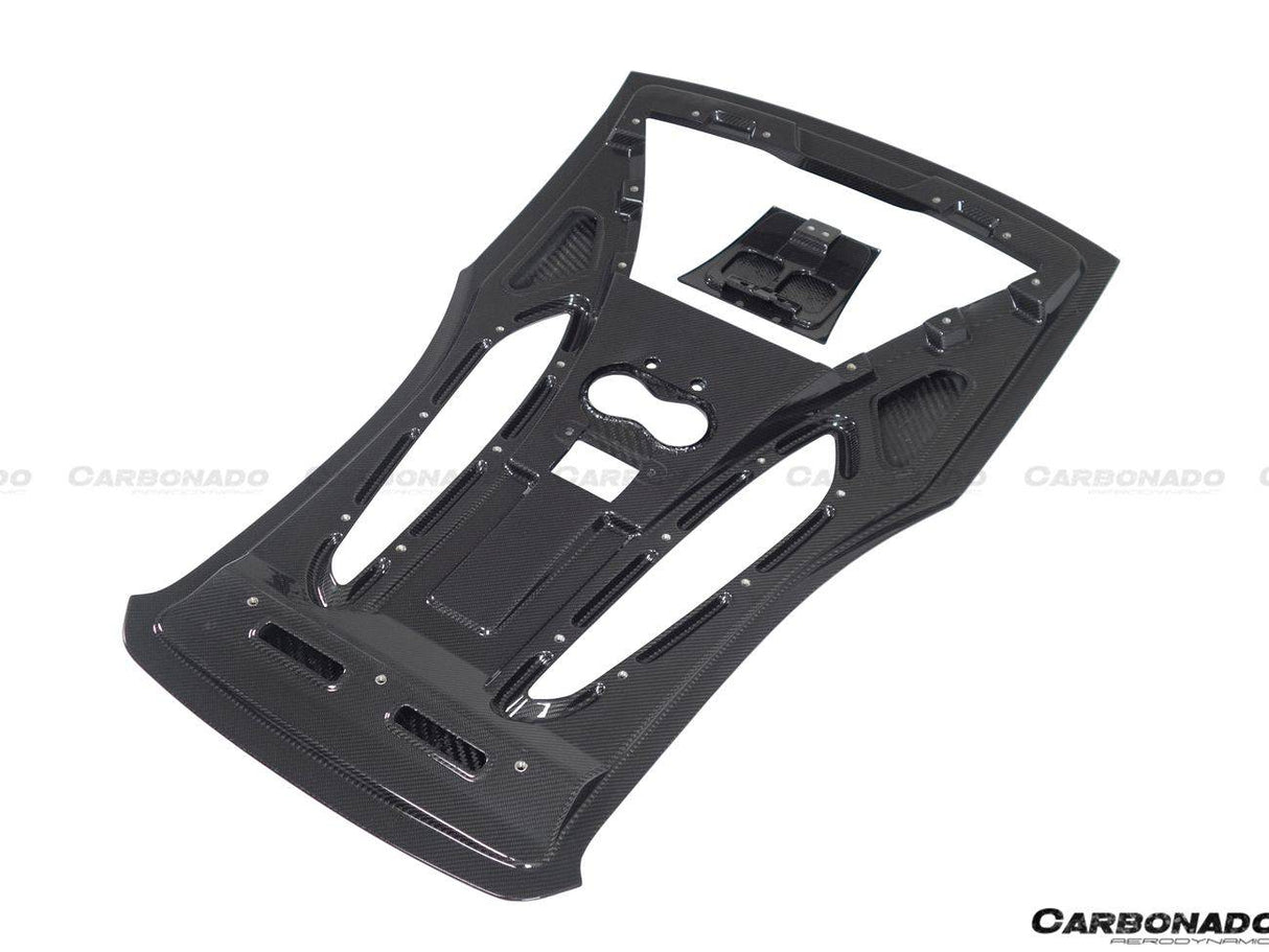 2015-2020 McLaren 540C 570S Coupe Autoclave OEM Style Dry Carbon Fiber Rear Engine Trunk Replacement