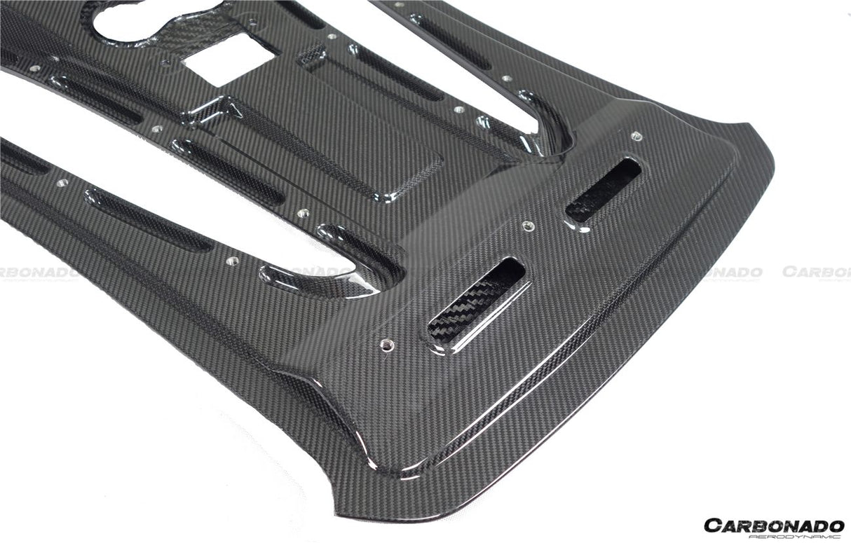 2015-2020 McLaren 540C 570S Coupe Autoclave OEM Style Dry Carbon Fiber Rear Engine Trunk Replacement