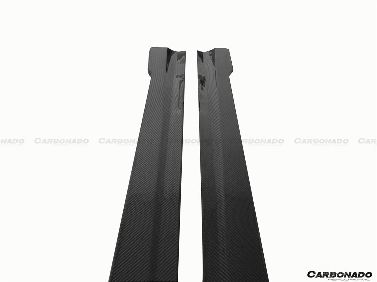2012-2014 Mercedes Benz W204 C63 AMG C Class Coupe DP Style Side Skirts Under Board