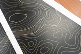 Topographic Map Premium Print Vinyl Rolls (3' or 6') - Matte Finish