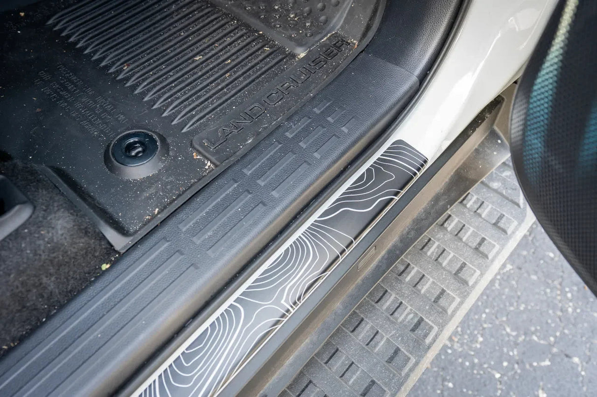 Topographic Door Sill Overlays / Protectors - 2024 Land Cruiser / GX 550