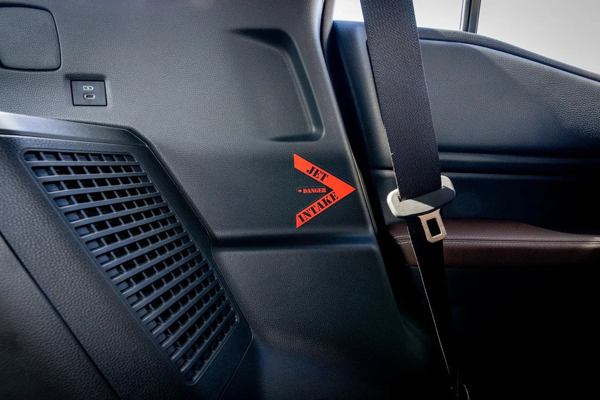 Intake Warning Stickers - 2024+ Land Cruiser