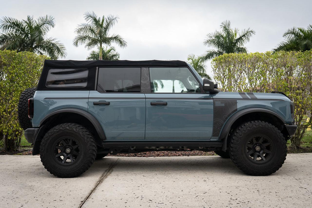 Solid Color Upper Door Spear Stripe Kit - 2021+ Bronco 4 Door (non-Raptor)