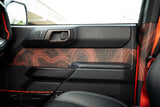 Topo Interior Door Handle Overlays - 2021+ Bronco
