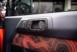 Topo Interior Door Handle Overlays - 2021+ Bronco