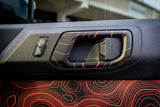 Topo Interior Door Handle Overlays - 2021+ Bronco