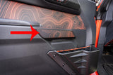 Topo Interior Front Door Grab Handle Overlay Kit (Printed + Laser Series) - 2021+ Bronco