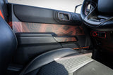 Topo Interior Front Door Grab Handle Overlay Kit (Printed + Laser Series) - 2021+ Bronco