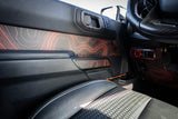 Topo Interior Front Door Grab Handle Overlay Kit (Printed + Laser Series) - 2021+ Bronco