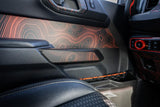Topo Interior Front Door Grab Handle Overlay Kit (Printed + Laser Series) - 2021+ Bronco