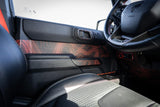 Topo Interior Front Door Grab Handle Overlay Kit (Printed + Laser Series) - 2021+ Bronco